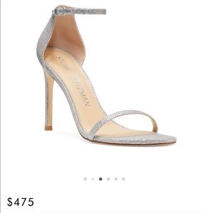 Stuart Weitzman sparkly nudistsong sandals